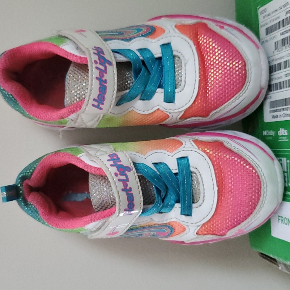 Multi color heart lights sketches